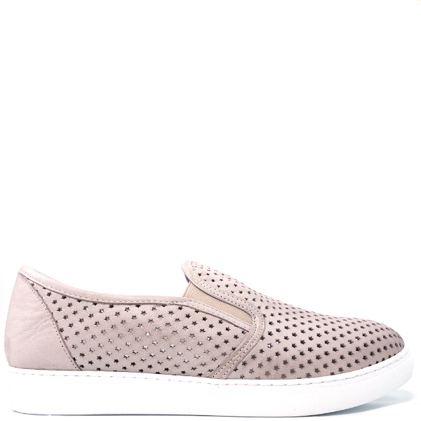 Slip on perforated sneakers