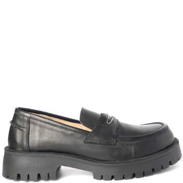Chunky outsole penny loafers