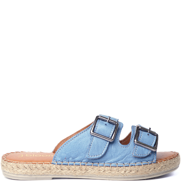 Flat espadrilles slide sandals 