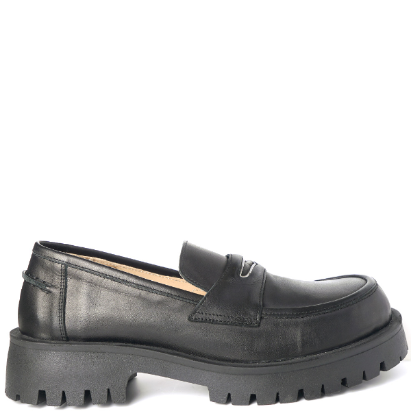 Chunky outsole penny loafers