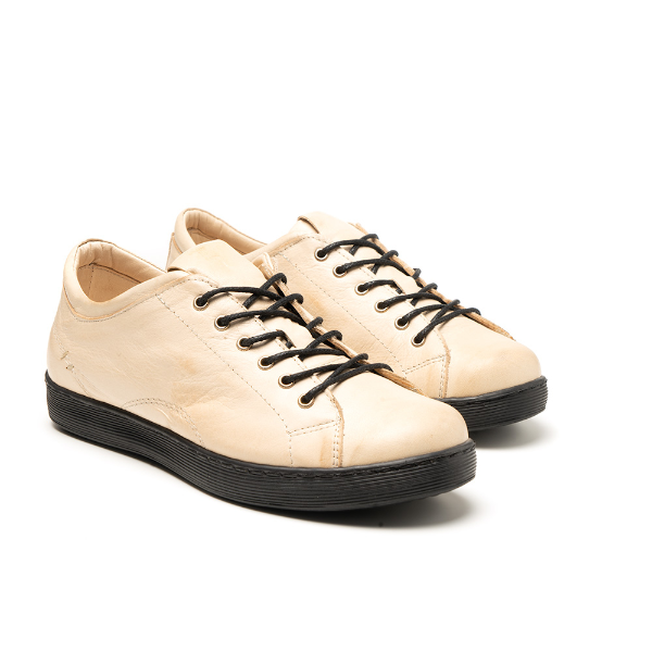 Classic Low Top Calf Skin Leather Sneakers